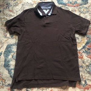Brown polo size large